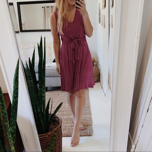 LOFT Dresses & Skirts - Loft Jersey Knit Sleeveless Tie Waist Dress